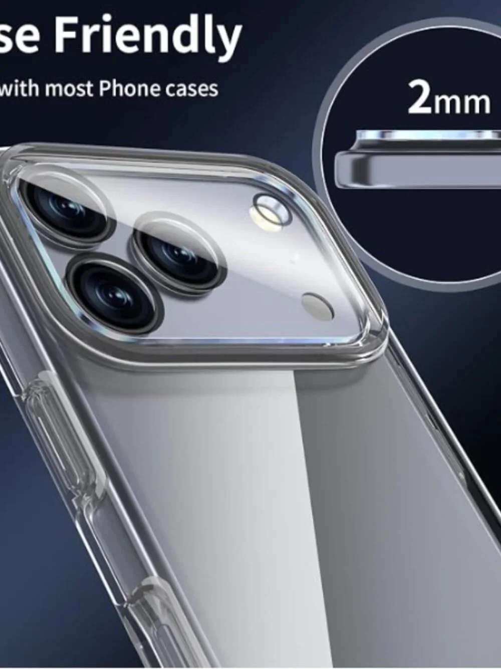 2 Pack Camera Lens Protector Compatible with iPhone 17 Pro 6.3